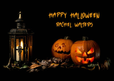 335 Two Carved Pumpkins