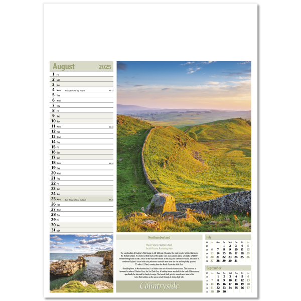 British Countryside Wall Calendar