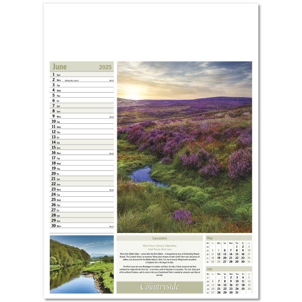 British Countryside Wall Calendar