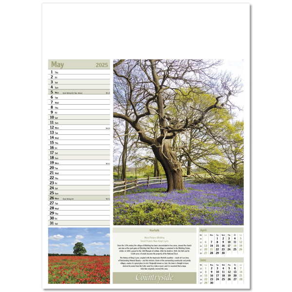 British Countryside Wall Calendar