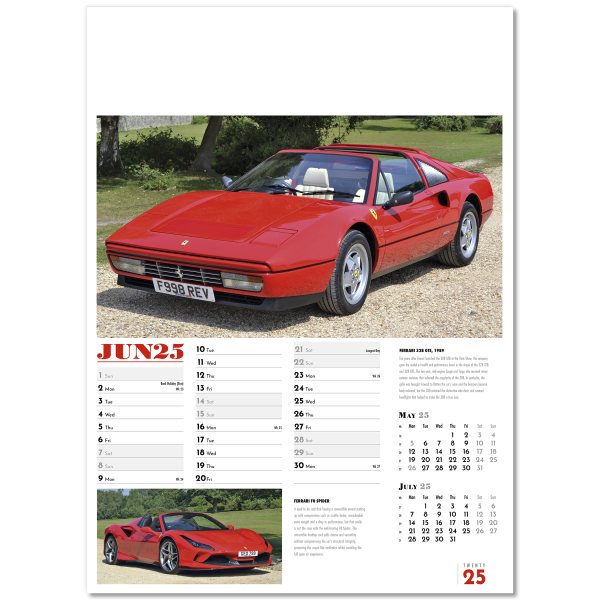 Collector's Cars Wall Calendar