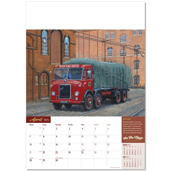 On the Move Wall Calendar