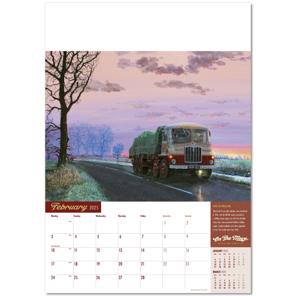 On the Move Wall Calendar