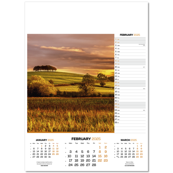 Dawn & Dusk Wall Calendar