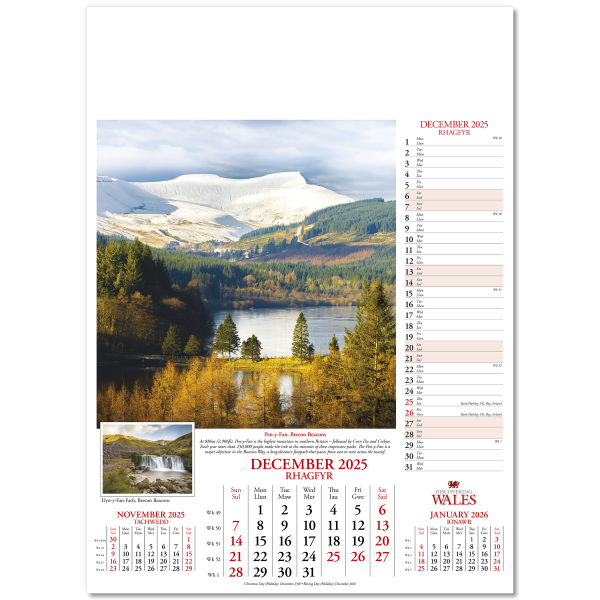 Discovering Wales Wall Calendar