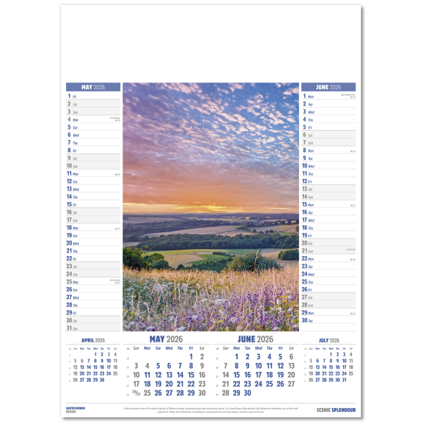 Scenic Splendour Wall Calendar