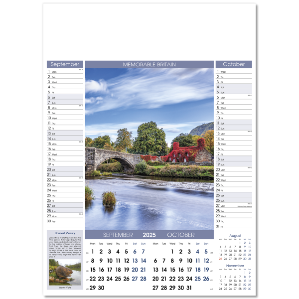 Memorable Britain Wall Calendar