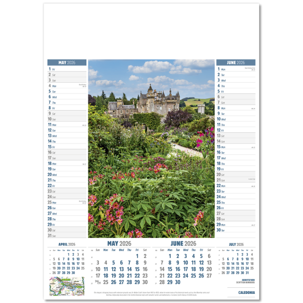 Caledonia Wall Calendar