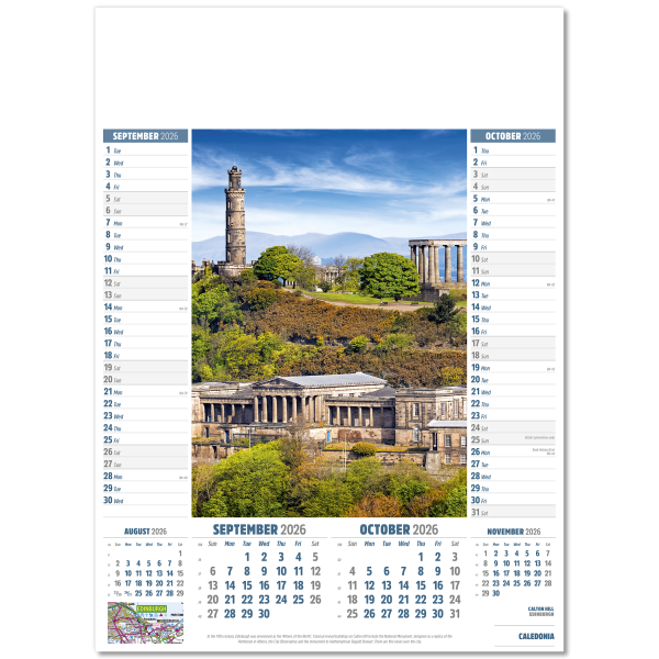 Caledonia Wall Calendar