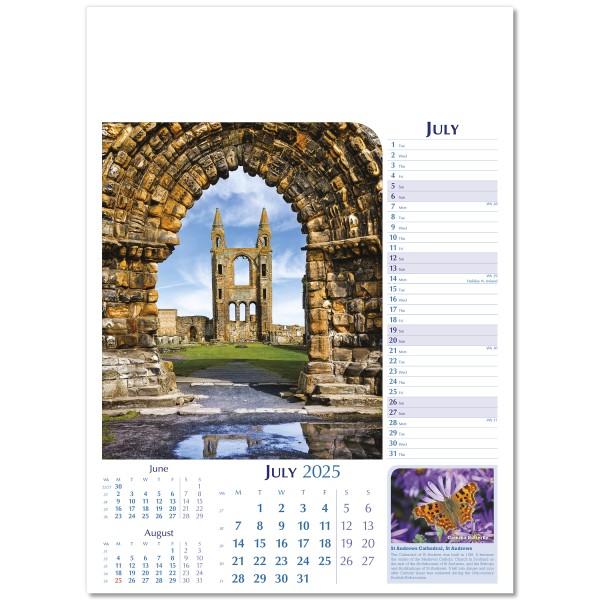 Notable Scotland Wall Calendar