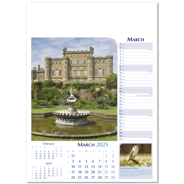 Notable Scotland Wall Calendar