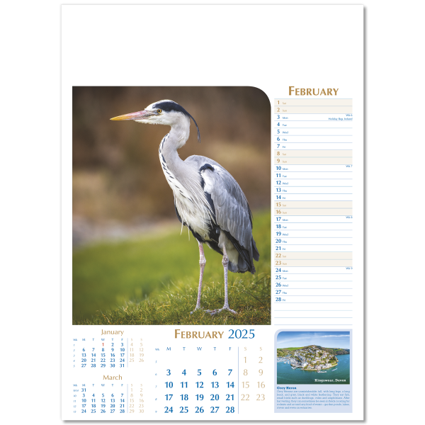 Notable Wildlife Wall Calendar