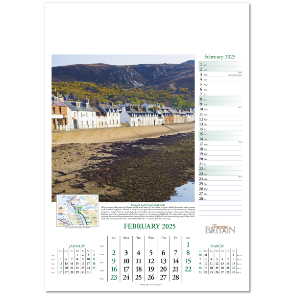 Touring Britain Wall Calendar