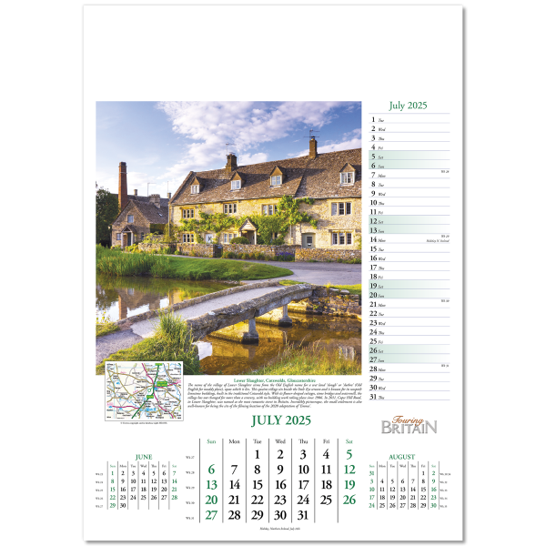 Touring Britain Wall Calendar