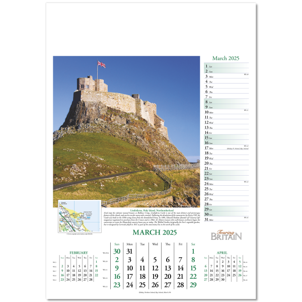 Touring Britain Wall Calendar