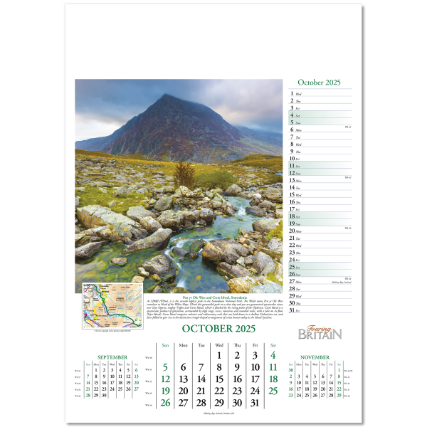 Touring Britain Wall Calendar