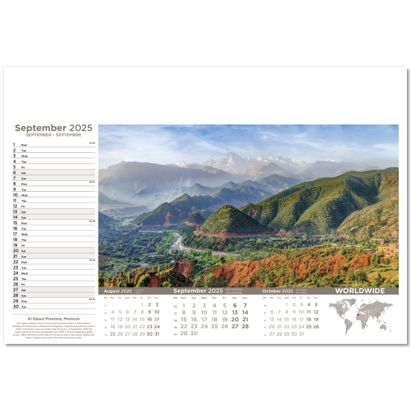 Worldwide Wall Calendar