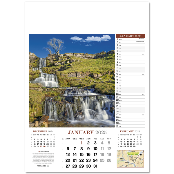 Yorkshire Glory Wall Calendar