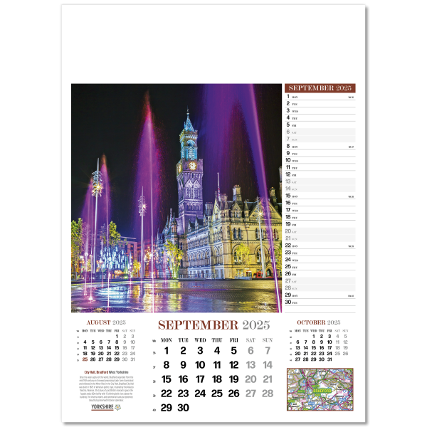 Yorkshire Glory Wall Calendar