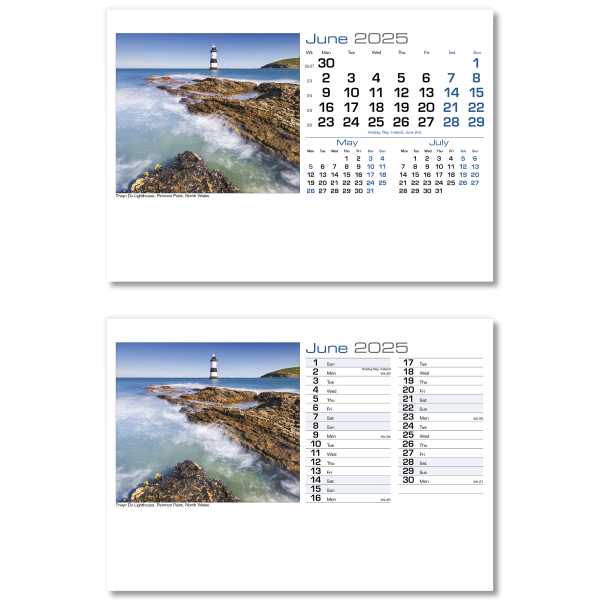 British Retreats A5 Desk Calendar