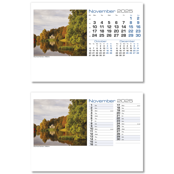 Atmospheric A5 Desk Calendar