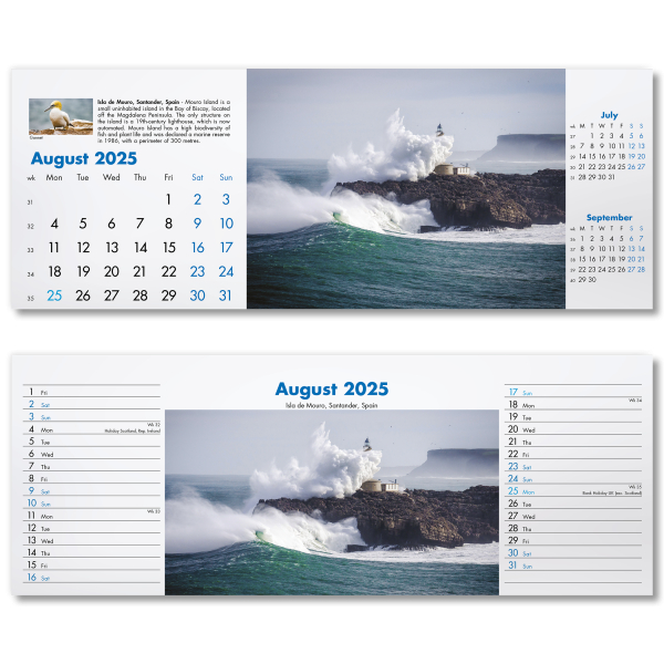 Blue Planet Desk Calendar