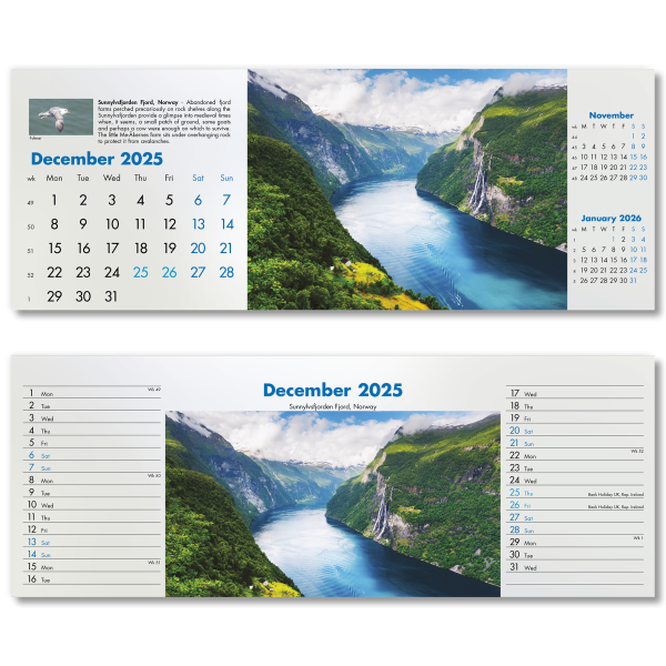 Blue Planet Desk Calendar