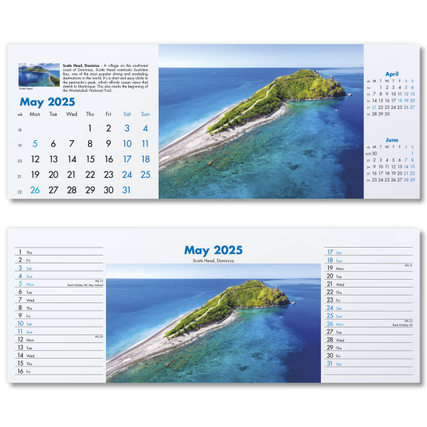 Blue Planet Desk Calendar