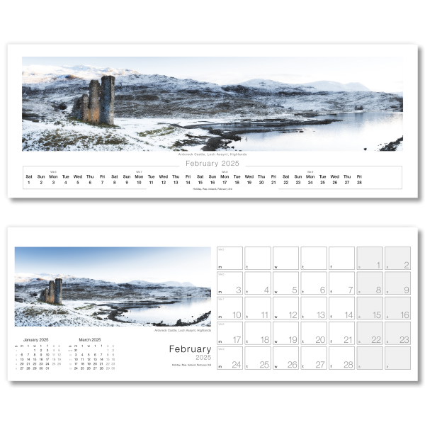 Images of Scotland Desk Calendar