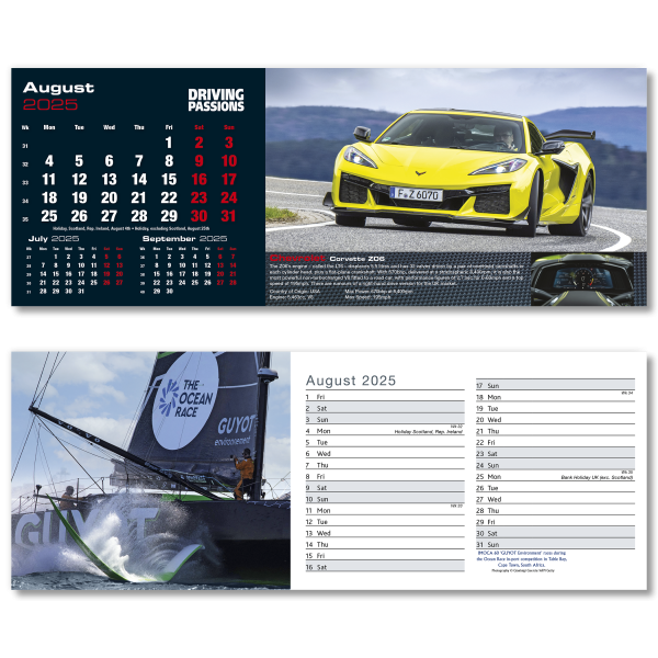 Top Speed Desk Calendar