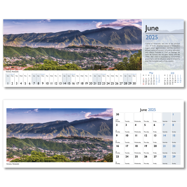 World in View Desk Calendar