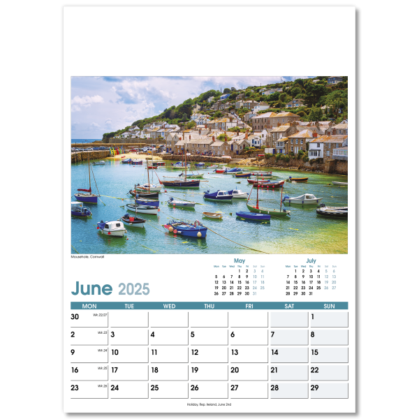 British Planner Wall Calendar - 13 Leaf